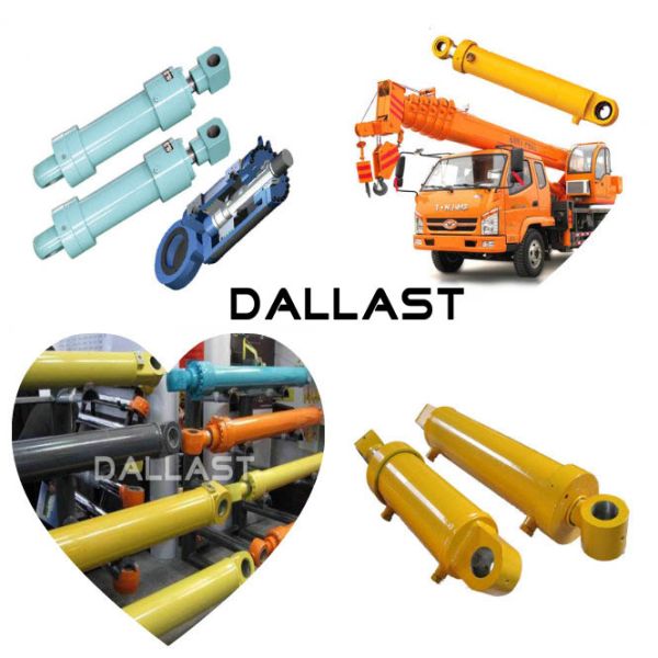 Double Acting Multi Stage Hydraulic Cylinder Welded Industrial Heavy Duty Flange