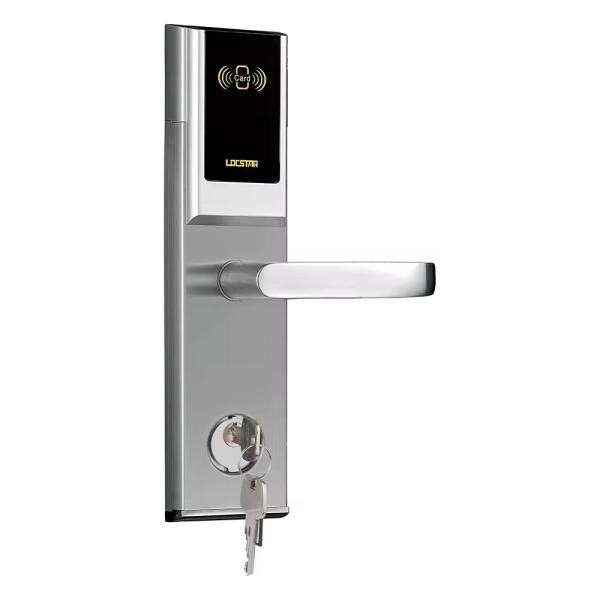 Stainless Steel Hotel Door Lock Anti Theft Hotel Card Door Lock Silver