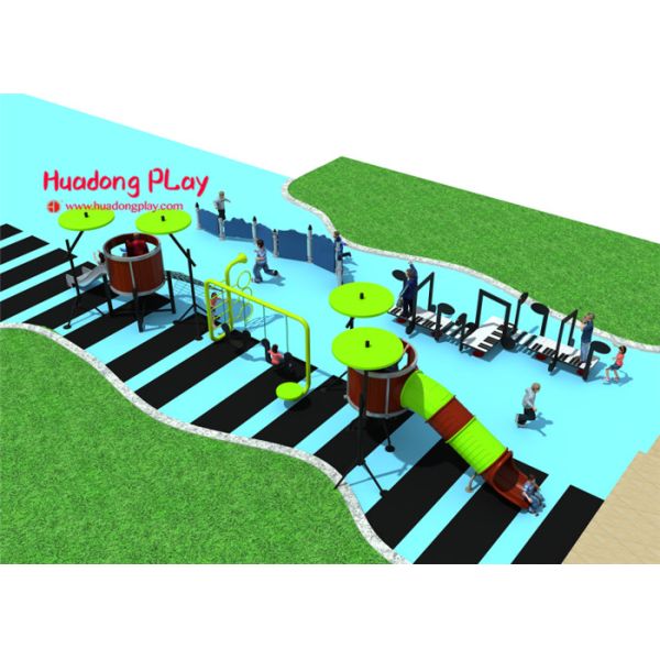 Funny Outdoor Playground Slides Linear Low Density Polyethylene Easy Installation