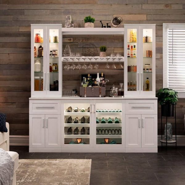 Custom Luxury Living Bar Wine Cabinet Room Furniture Wooden Wine Bar