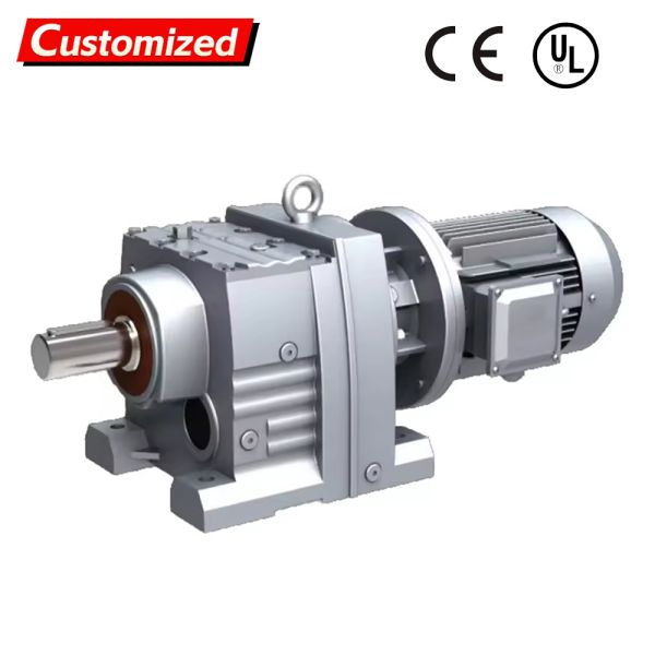 Custom High-Torque Helical Gear Reducer Industrial Gearbox with CE Certification for OEM Applications