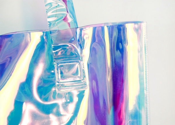 Хозяйственная сумка Pvc лазера прозрачная 0.3mm для улицы дам