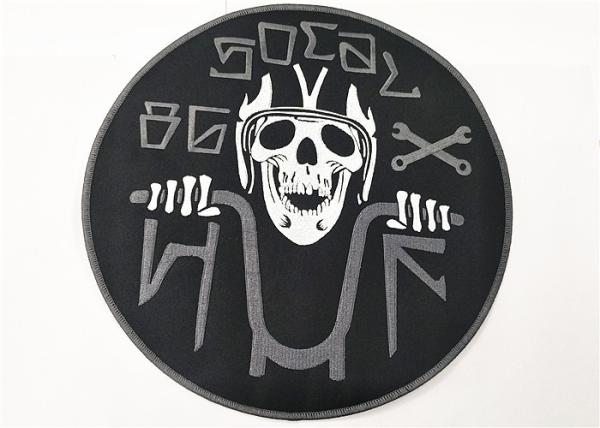 Round Twill Motorcycle Biker Patches Vintage Style Motorcycle Club Patches