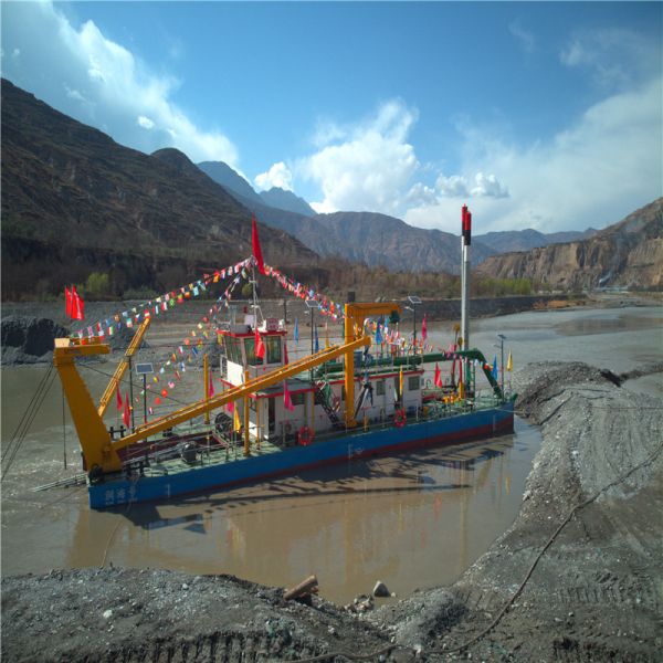 Electric Motor Hydraulic Cutter Suction Dredger with Anchor Boom
