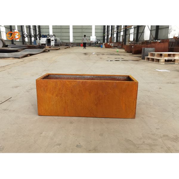 New Tactical Outdoor Corten Steel Planter Window Box Corten Flower Pots