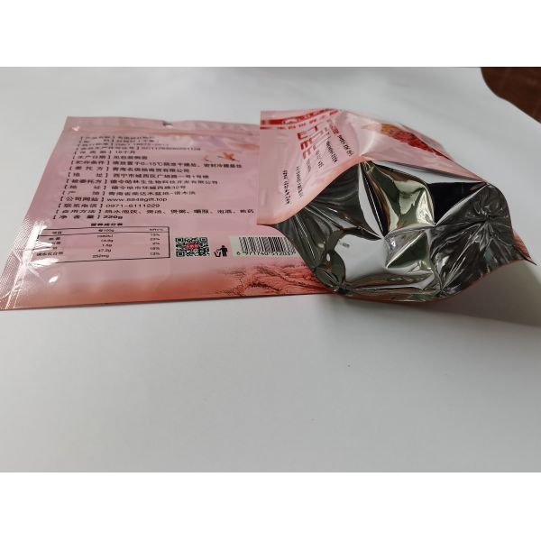 Resealable Dried Wolfberry Standy Zipper Pouch Outstanding Moisture