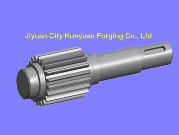 Railway Transport Gear Shaft 40Cr / 34CrMo4 Industrial Cast Iron Forged Steel Shaft  Diameter 200 - 750 mm