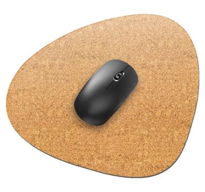 Almofadas de cortiça de borda redonda de 3 mm e 4 mm Tapete de mouse de cortiça à prova de óleo reduz o ruído
