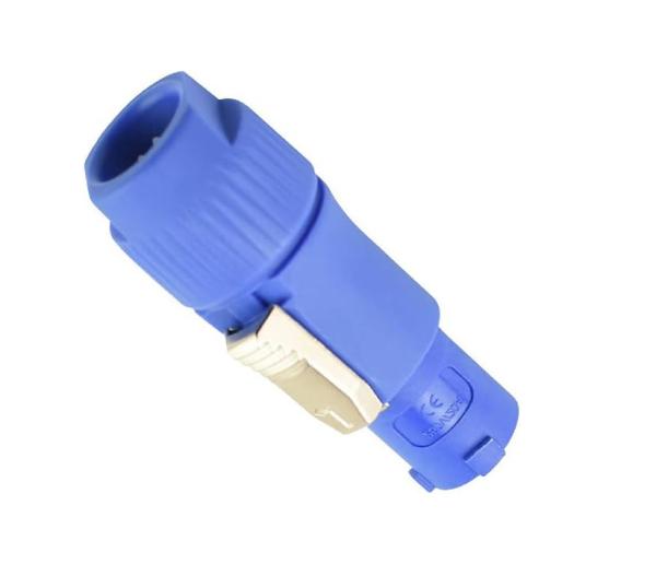 NAC3FCA PowerCON tête féminine de type A, bleue, entrée d'alimentation, 20A 250V CA, connecteur de verrouillage, adapté à l'éclairage de scène et aux équipements audio