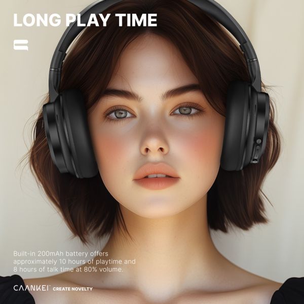 Sweatproof True Wireless Stereo Earphones Over Ear Headphones Noise Cancelling