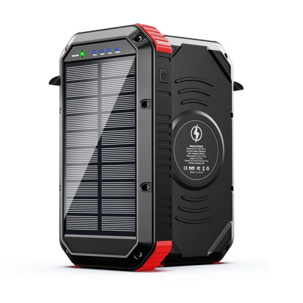 0000mah Wireless Fast-Charging Power Bank with Pd 18W Waterproof Micro USB Input Interface Charged by Solar Charger