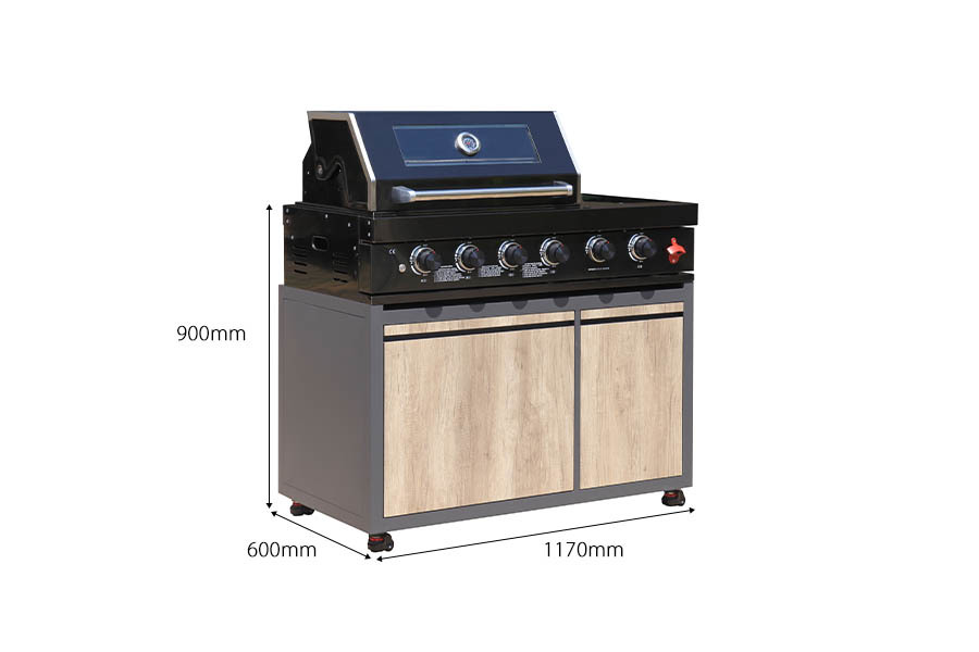 Outdoor Best Freestanding Bbq Grills Station With S304 Stainless Steel Grill