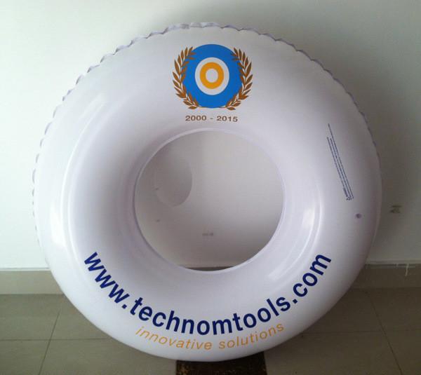 Inflatable PVC swimming ring can printing logo and colors text,advertising gift for promotional