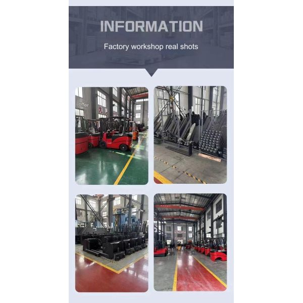 3 Ton battery electric forklift Fowith Onboard Charger 6M Lift Height 2.5M Turning Radius AC Controller 1.2M