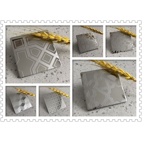 Interior Decorative Elevator Stainless Steel Sheet Etching Ceiling Door 304 201