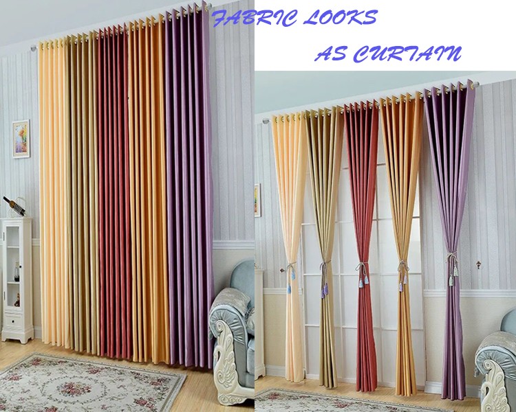TWILL Style Polyester Super Satin Curtain Fabric для украшения свадеб 280CMS 185GSM