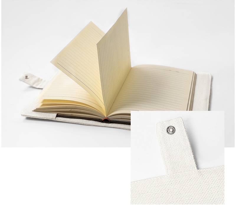 Custom Book Protective Cover A5 Linen Sublimation Notebook Book Cover Blank