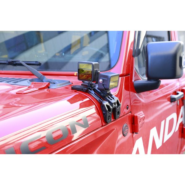 Jeep JL Sahara A Pillar Driving Light Mounting Bracket with High- LED Light Bracket
