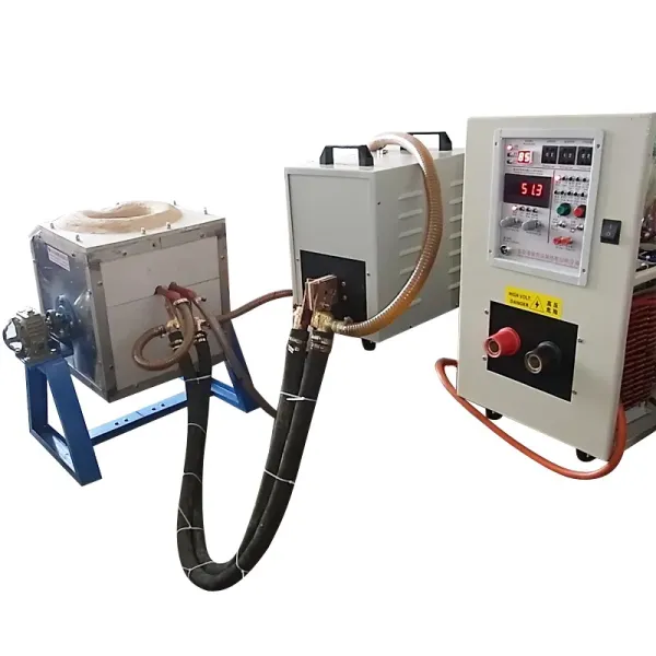 120KW Power 60kg Capacity Water Cooling System Induction Melting Furnace for Metal Melting Equipment