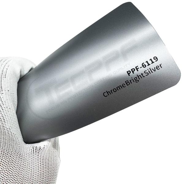 PPF-6119 Film de protection contre les changements de couleur en argent brillant chrome de 8 millimètres