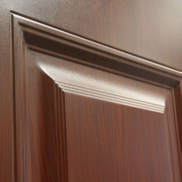 Invisible Hinge Front Door  Polymer-Faced Steel Security Main Entry for Home Exterior