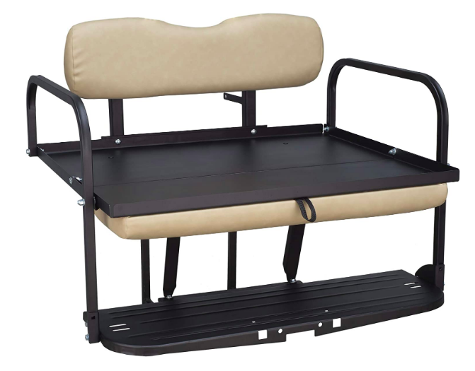 Golf Cart Rear Flip Seat Kit Flip Back Seat Material