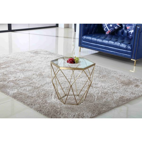 Комната жемчуга таблицы чая современных стеклянных журнальных столов нержавеющей стали стильная живя пакуя