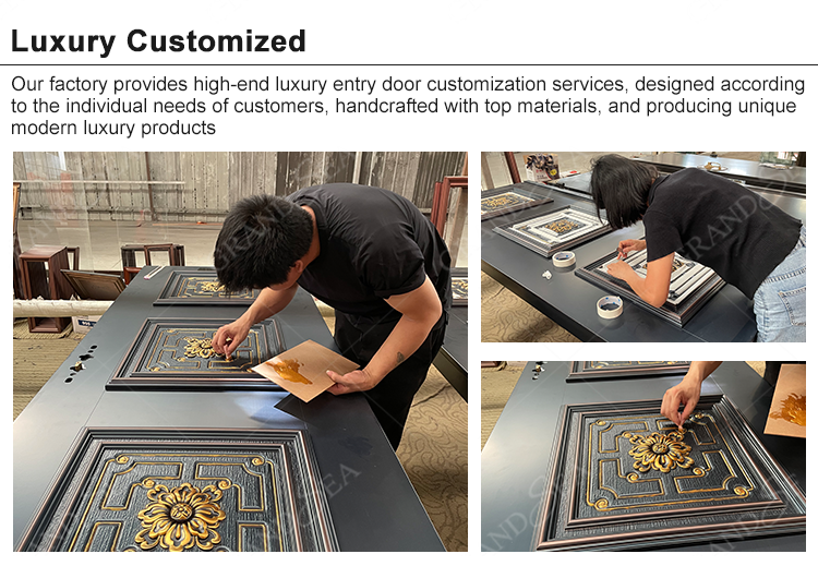 Top Grade Classical Security Stainless Steel Single Swing Entry Door External Main Front Entry Stainless Steel Security Doors