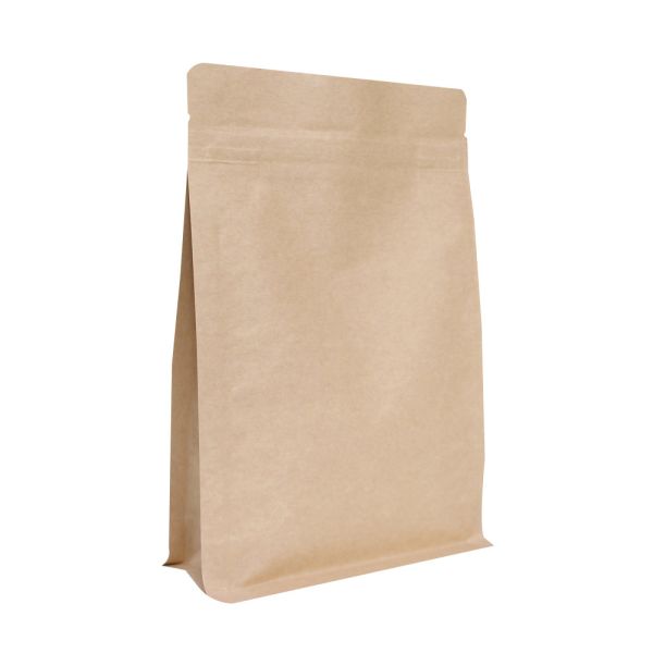 Custom Printed Doypack Resealable Black Matte Coffee Bag with Valve