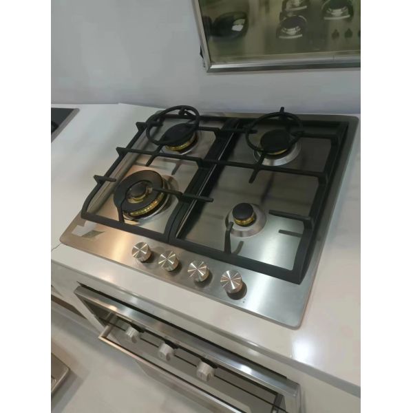 Metal Knob Household Stainless Steel Ring 2 Burner Gas Cooker Oven for Table Top Stove