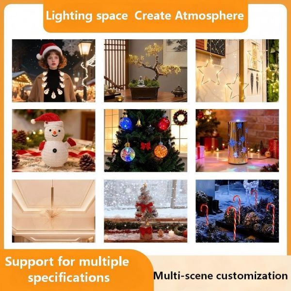 Christmas foldable ball lights, LED illuminated spherical lights, outdoor European-style landscape lights, spherical garden lights.