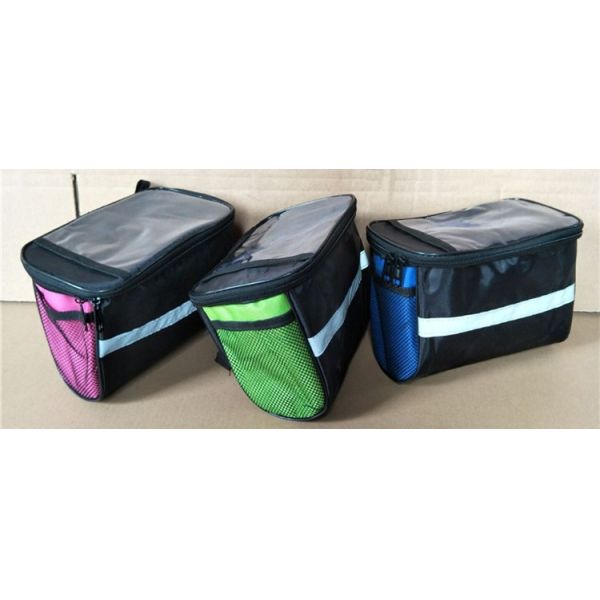 Front Handlebar Bag Bike Frame Pannier Organizer Pouch MTB Waterproof Phone Bags Multifunction Portable Shoulder Bag