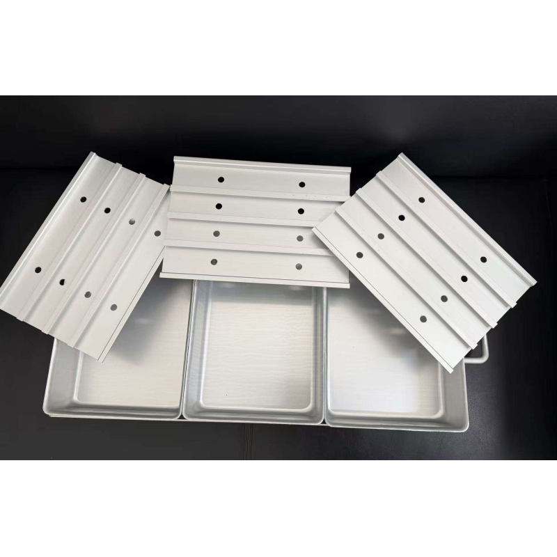 Aluminum Frozen Tray Aluminum Alloy Freezing Box Aluminum Freezer Pan Seafood Tray Seafood Food Aluminum Tray