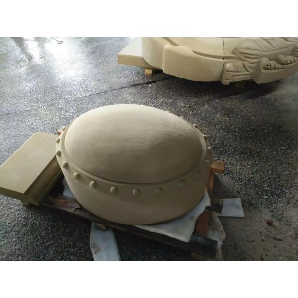 50mm European Style Sandstone Garden Ornaments Stone Relief Sculpture