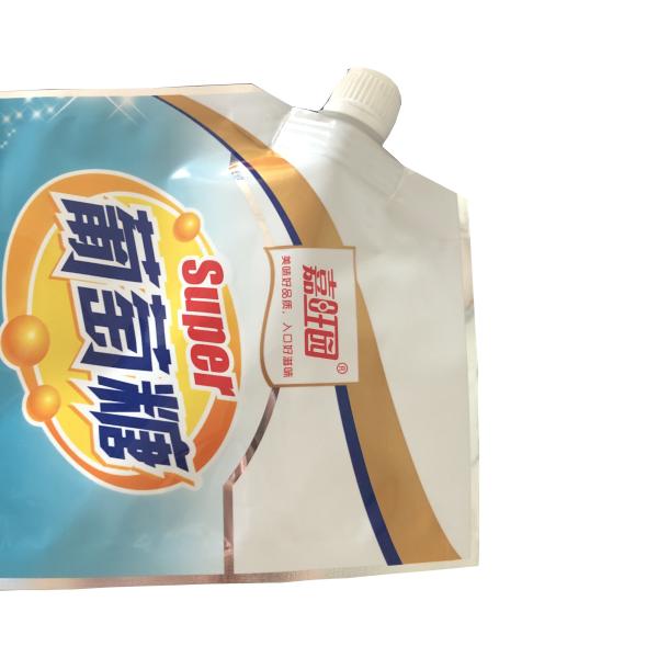 100ml/200ml/500ml packaging aluminum foil plastic spout pouch/ doypack for juice, milk, water, tea