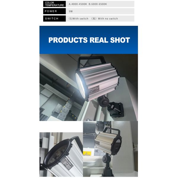 Luz LED para máquina herramienta a prueba de aceite IP65, DC 24V, a prueba de explosiones