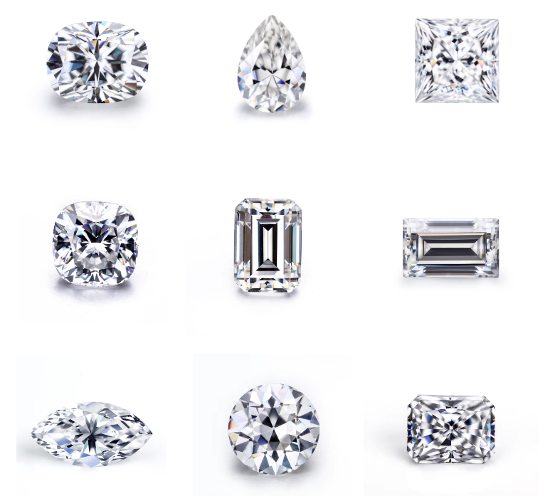 Оптовая продажа Мойсанита ювелирные изделия бриллиант 1 кт в форме сердца для колец ушные застежки