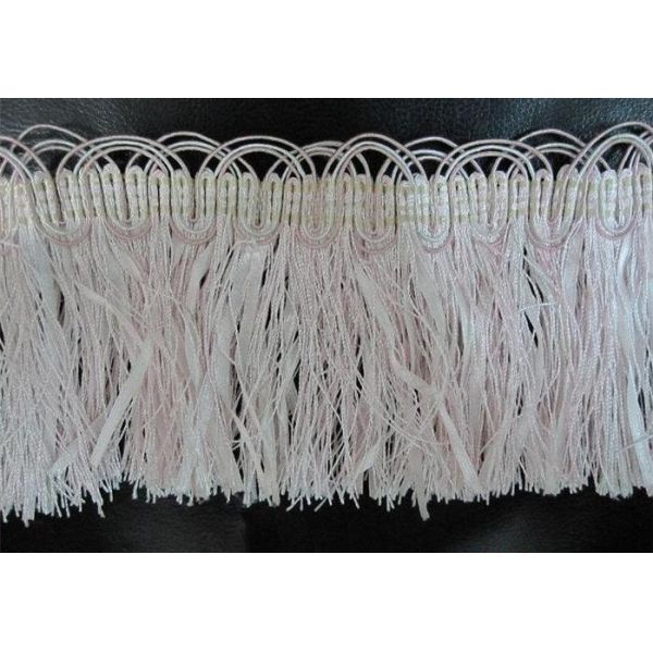 Fashion wholesale polyester fringe trimming tassel for home textiles curtain decoration