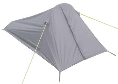 Equipamento de Camping ao Ar Livre para 1 Pessoa, Impermeável, Preto, Revestido com PU, Poliéster 190T, Dupla Camada, Tendas de Trekking Infláveis