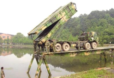 pesado do comprimento de 75m mecanizado/pontes da emergência para os tanques, as artilharias e os veículos