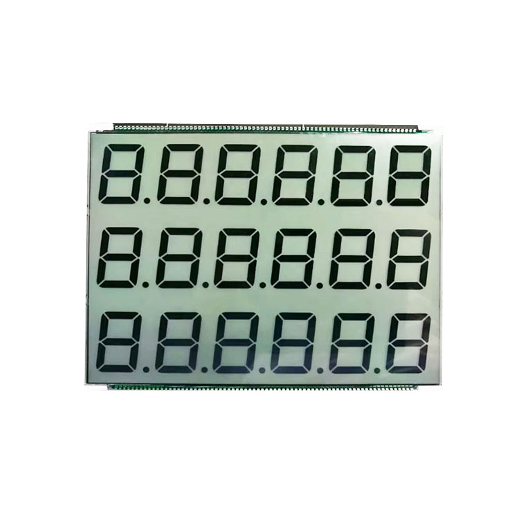 Factory Price 18-Digit TN Segment LCD Display 664 Series for Fuel Dispensers
