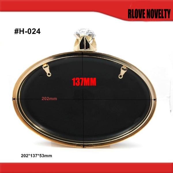 Factory made 137*202 mm gold evening clutch bag iron frame metal purse frame with hard shell