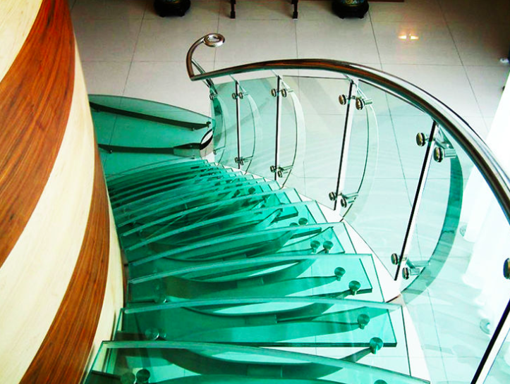 0.38mm/ 0.76mm laminated glass swimming pool fence , Flat or Curved Sheet Glass