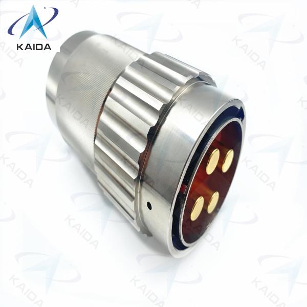 Conector Elétrico Circular da Série Y50DX Alumínio Níquel Electroless Plug 4 Contatos.Y50DX-D404TJ2