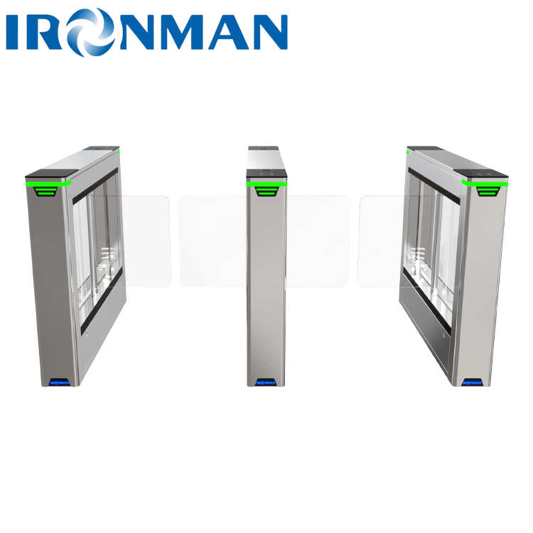 Automatic Swing Turnstile Barrier for Commercial Buildings Fast, Quiet, Brushless Motor Pedestrian Gate with Smart Access Control