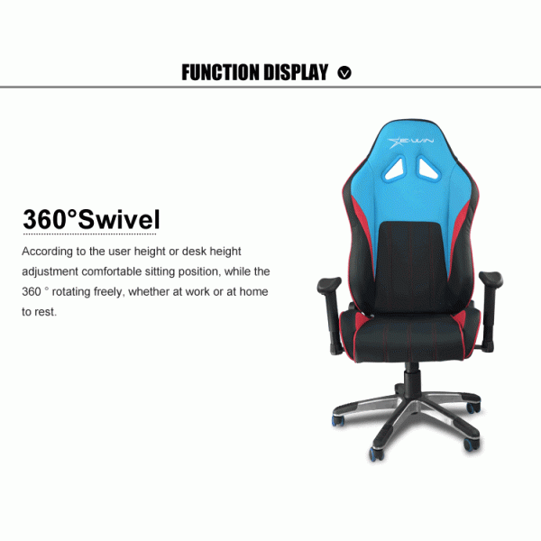 Racing style chair swivel lift chair