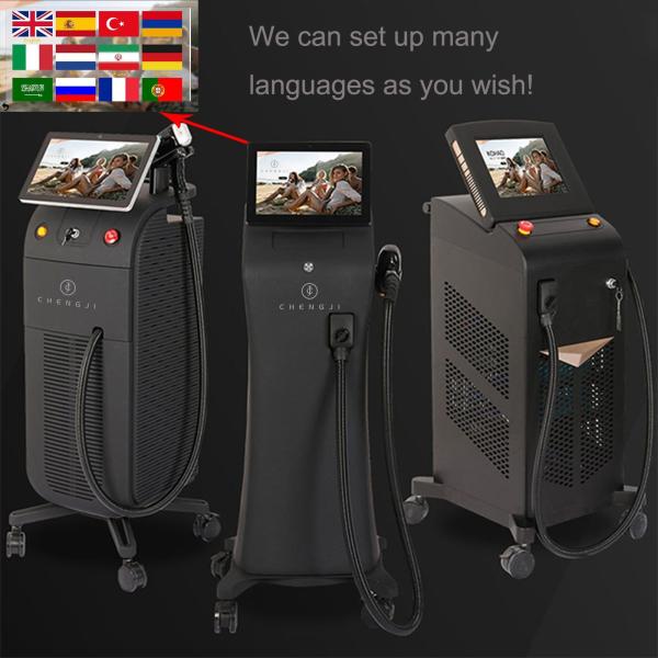 808 Diode Laser Hair Removal Machine 755nm 808nm 1064nm Diode Laser Equipment Triple Waves