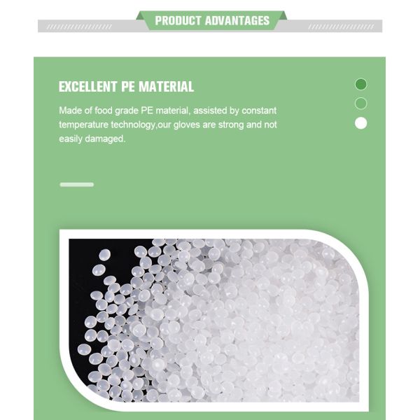 Прозрачные пластиковые перчатки для одноразового использования