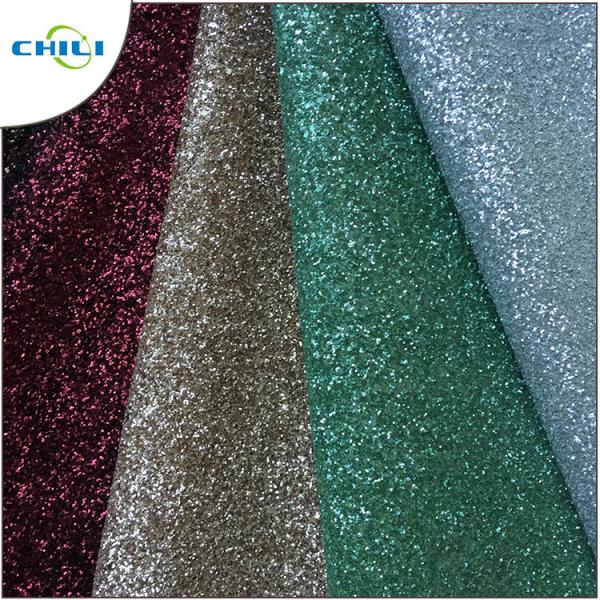 Fashion Glitter Leather Fabric Popular Design Decoration Uphosltery
