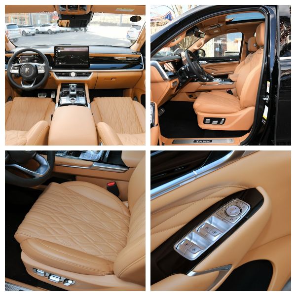 Export Luxe fabriqué en Chine 5 sièges 5 portes 3.0T réservoir 500 SUV hybride EV nouvelle voiture à gaz